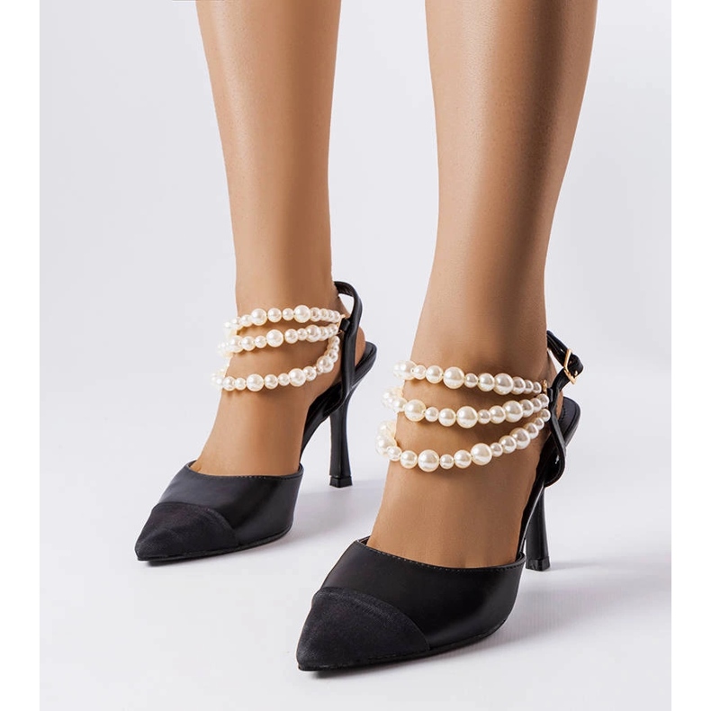 Tocuri cu margele negre Ridge negru 1