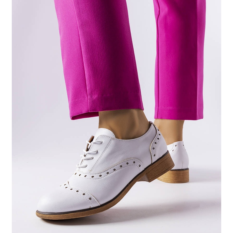 Pantofi albi LS5379 Albi 1