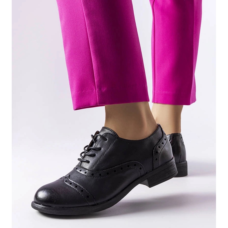 Pantofi negri LS5379 Negri negru 1