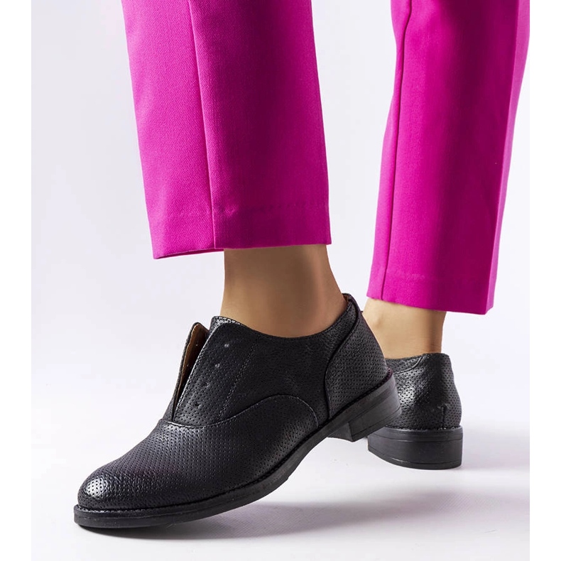 Pantofi negri LS5379 Negri negru 1