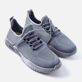 Adidași gri pentru bărbați Benjamin 1 Adidași gri pentru bărbați Benjamin 1