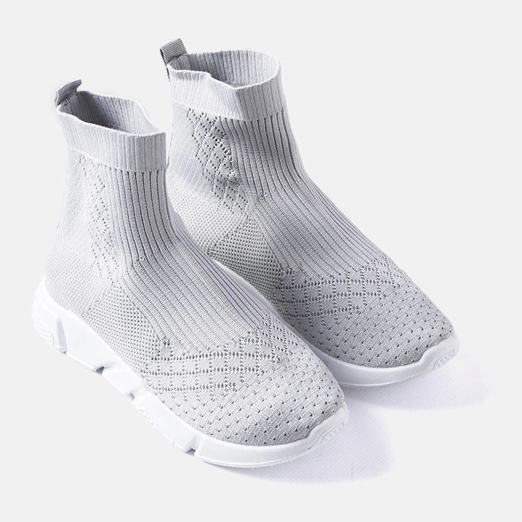 Adidași gri cu căptușeală de șosetă de la Olot 1