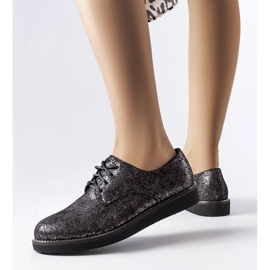 Pantofi de brocart cu sclipici negre de la Cimitir negru 1