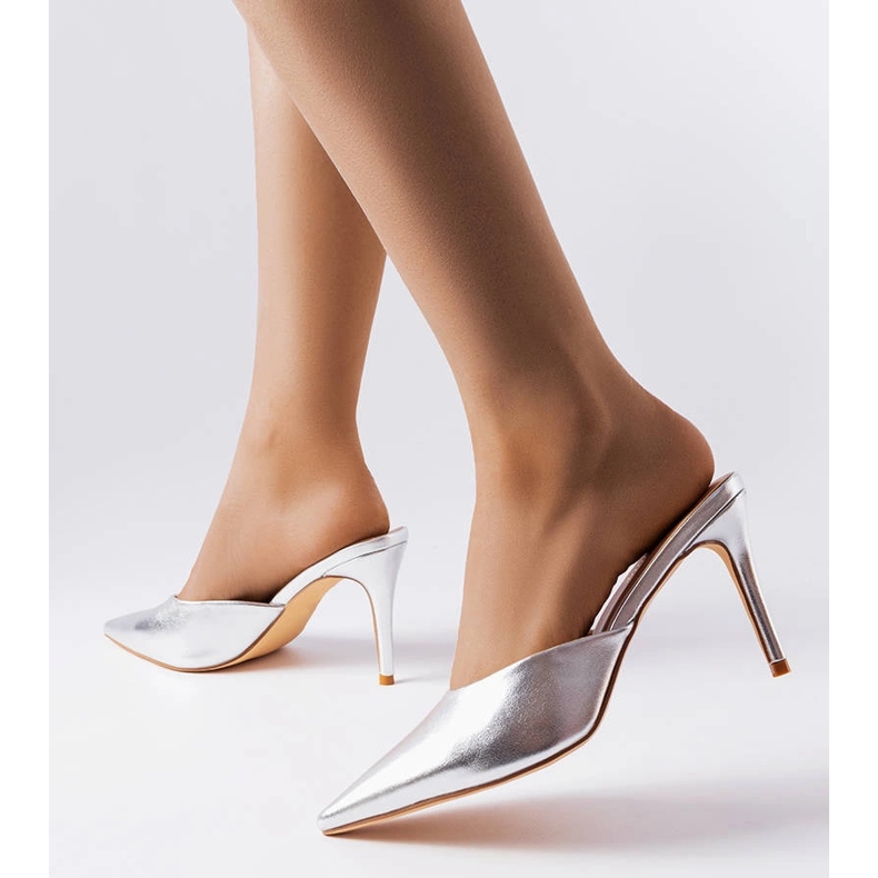 Glisoare cu toc Silver Drainer argint 1