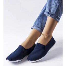 Tenisi elastici bleumarin de la Gaulin albastru 2