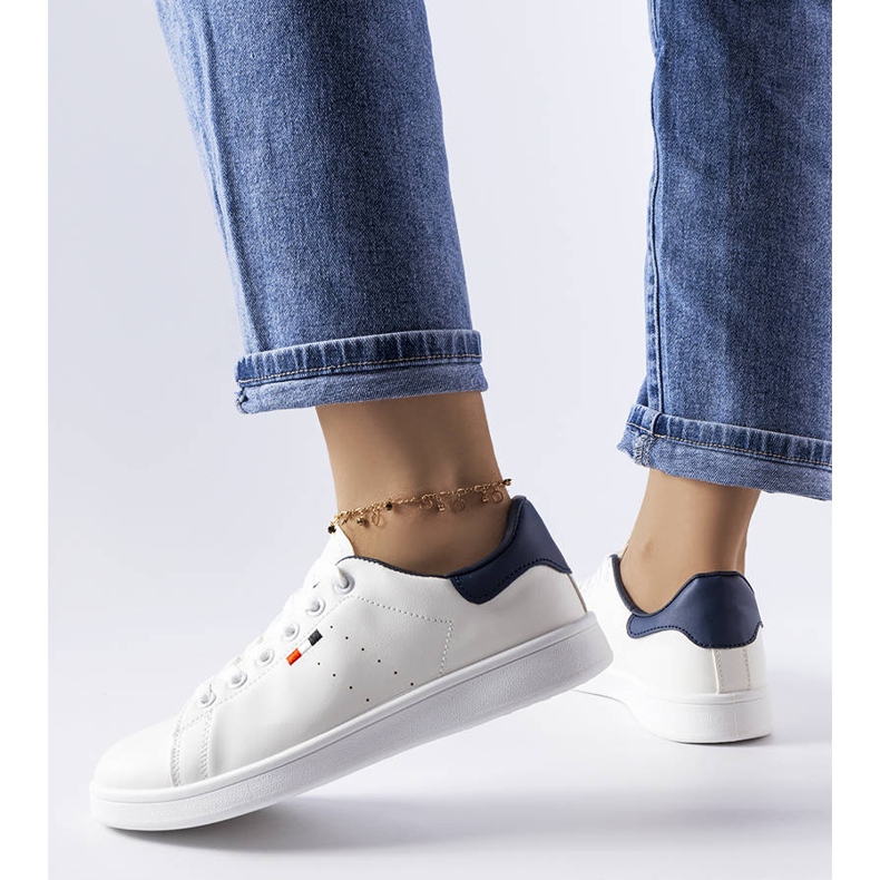 Tenisi Mothé albi din piele ecologica 1