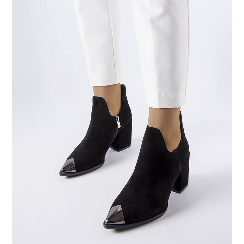 Cizme Karino din piele neagra negru 1