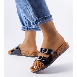 Tobogane negre cu talpa de pluta de la Cincinna negru 2