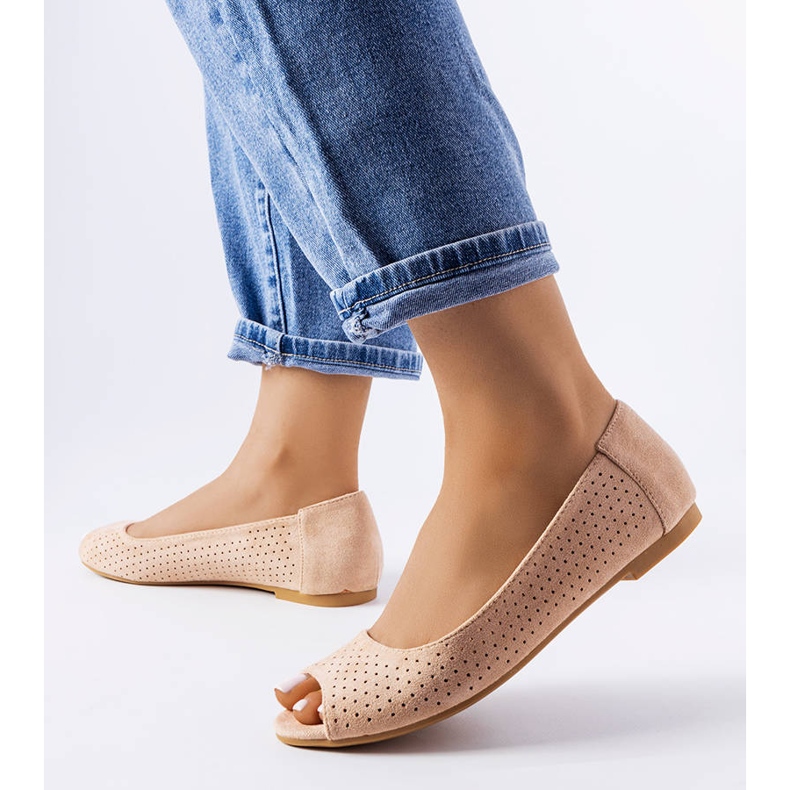 Balerini ajurati bej din Agate 1