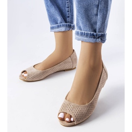 Balerini ajurati bej din Agate 1 Balerini ajurati bej din Agate 1