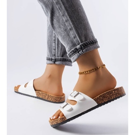 Glisoare cu talpă din plută albă Cincinna 2