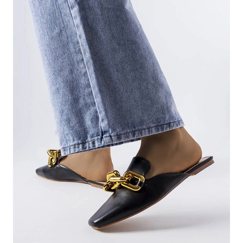 Glisoare negre cu lanț Hickory negru 1