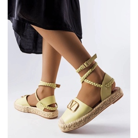 Espadrile verzi părinte cu șireturi verde 1