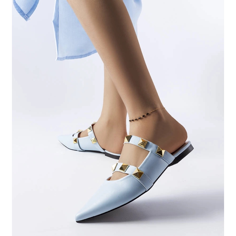 Sandale cu împânzire albastre de la Ruckman albastru 1