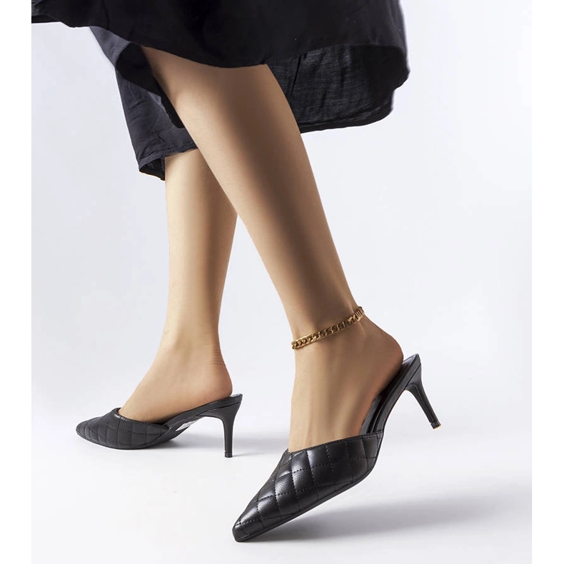 Flip-flops matlasați negri de la Lambert negru 1