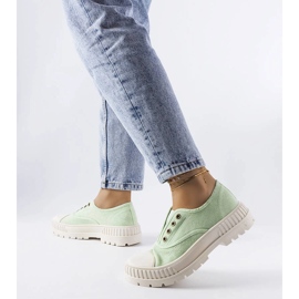 Adidasi Walton verzi elastici verde 2