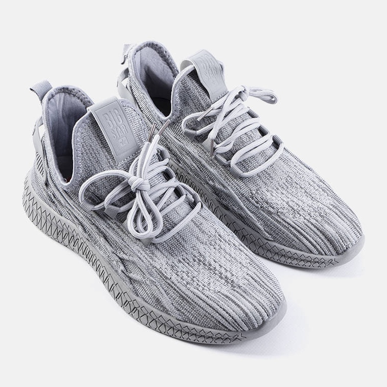 Adidași gri pentru bărbați Big Star LL174339 1 Adidași gri pentru bărbați Big Star LL174339 1