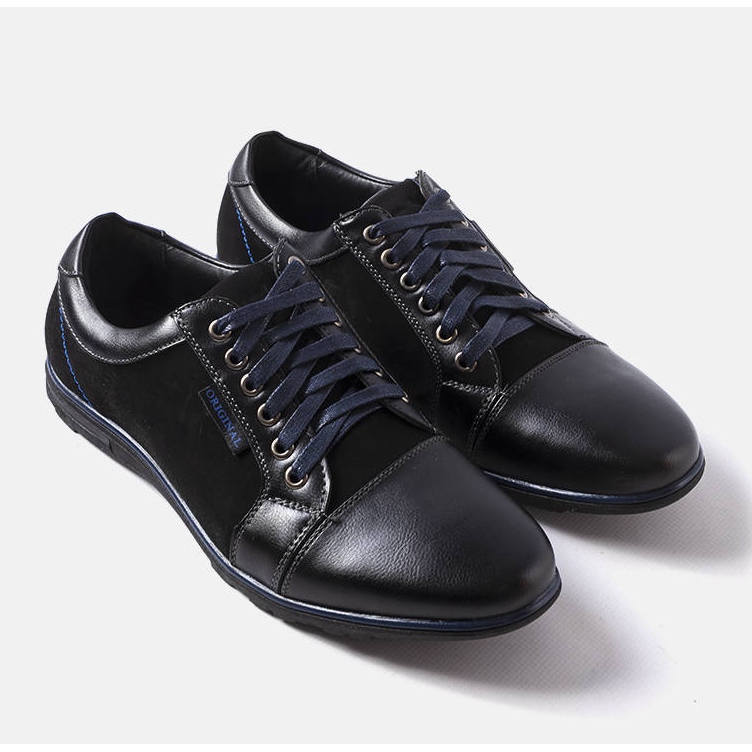 Brogues eleganti pentru barbati negri de la Brisebois negru 1