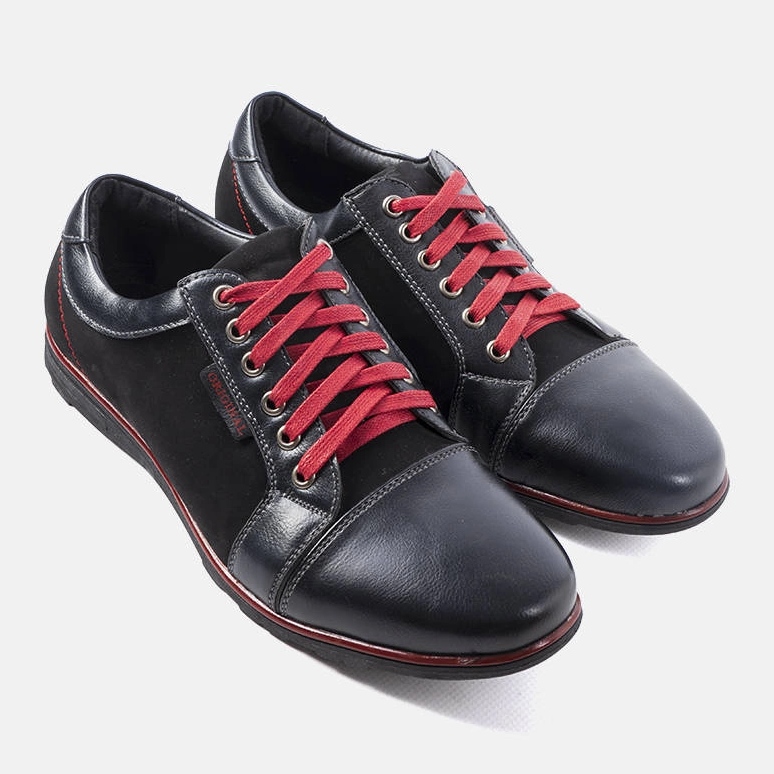Brogues eleganti pentru barbati negri de la Brisebois negru 1