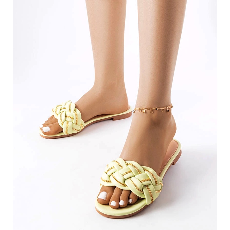 Papuci verzi eleganti de la Correra verde 1