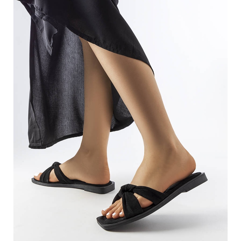 Inna Papuci negri Pride din piele de căprioară ecologică negru 2 Inna Papuci negri Pride din piele de căprioară ecologică negru 2