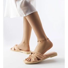 Inna Papuci roz din piele de căprioară ecologică de la Pride 1