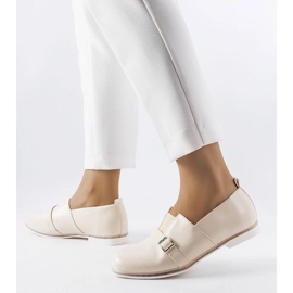 Brogue bej cu branț din piele de la Felosa 1