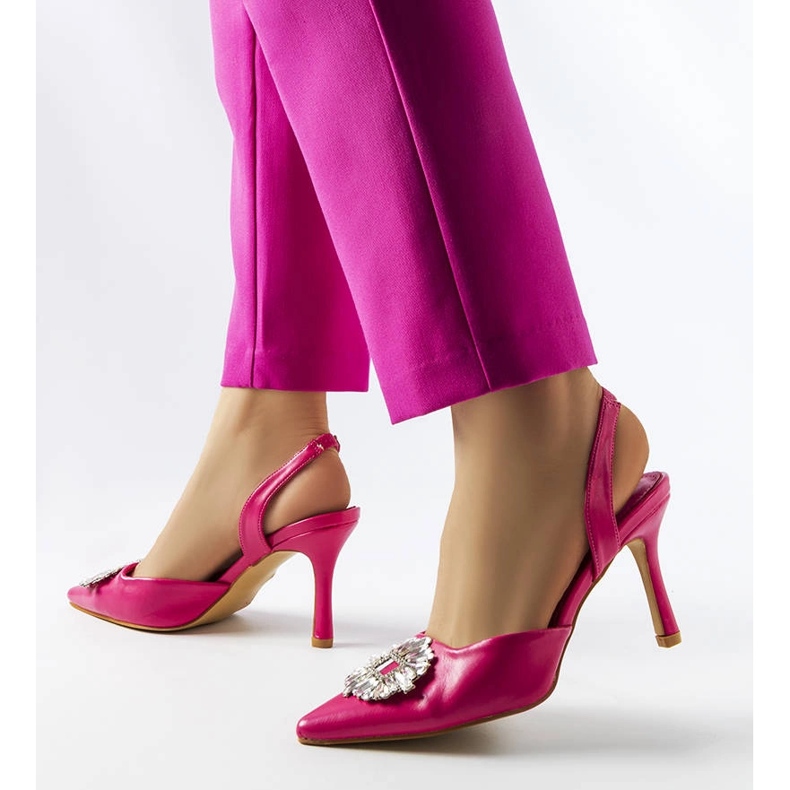 Pompe din zirconiu cubic roz Moïse 2