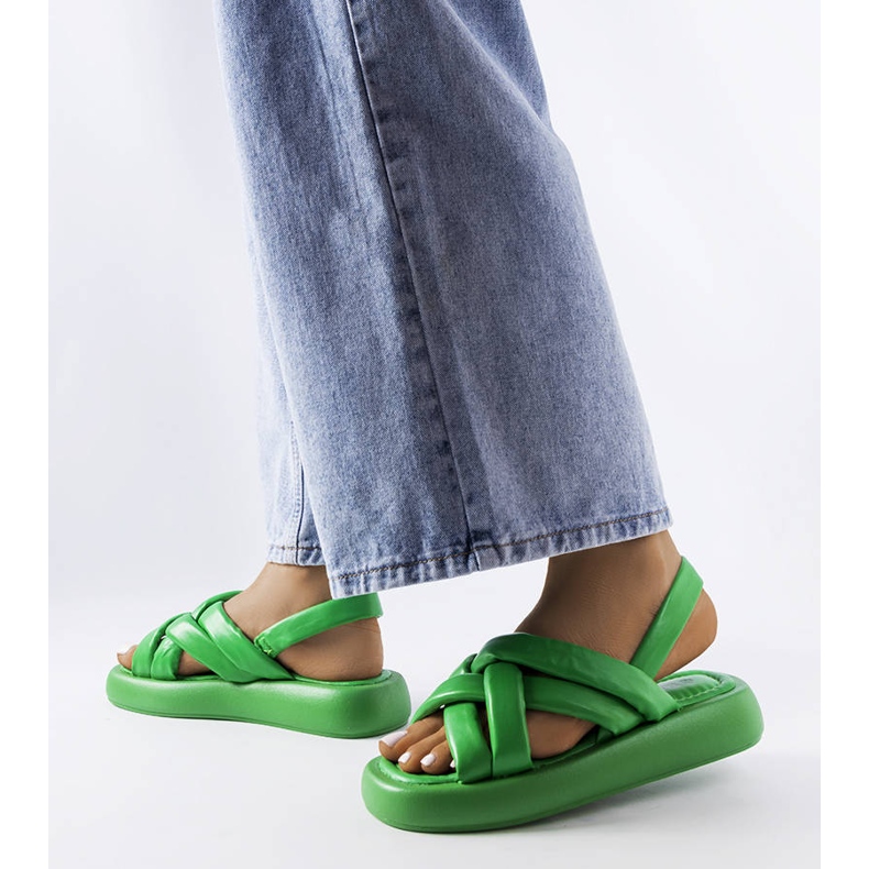 Tobogane cu platforma Primeau verzi verde 1