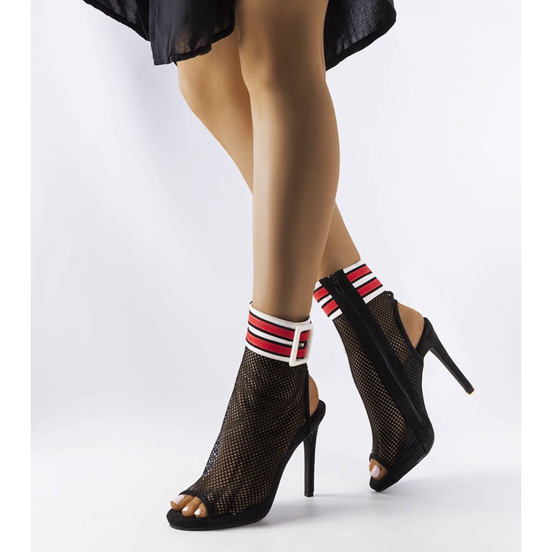 Ace negre cu o parte superioară plasă de la Glo negru 1