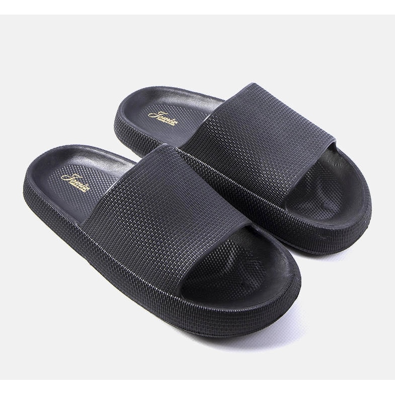 Papuci bărbați Huon negri negru 1