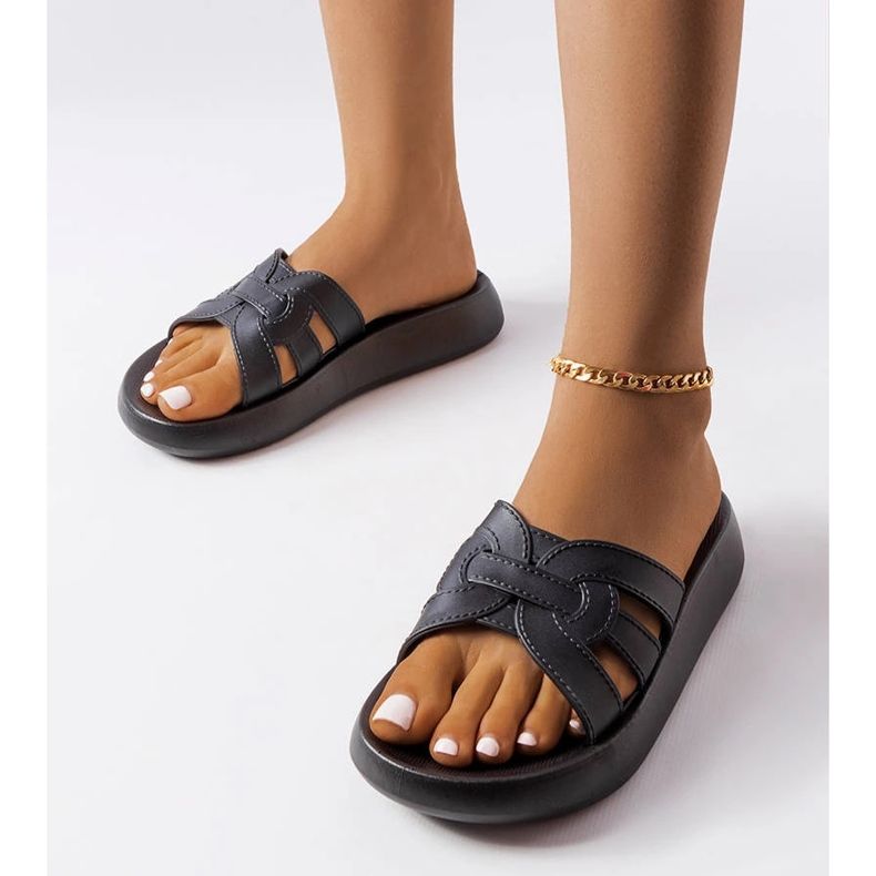 Tobogane de cauciuc negru Coudert 1