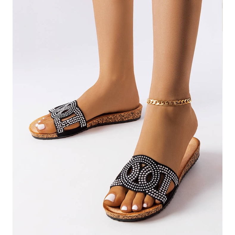 Tobogane negre decorate cu jeturi Lagacé negru 1