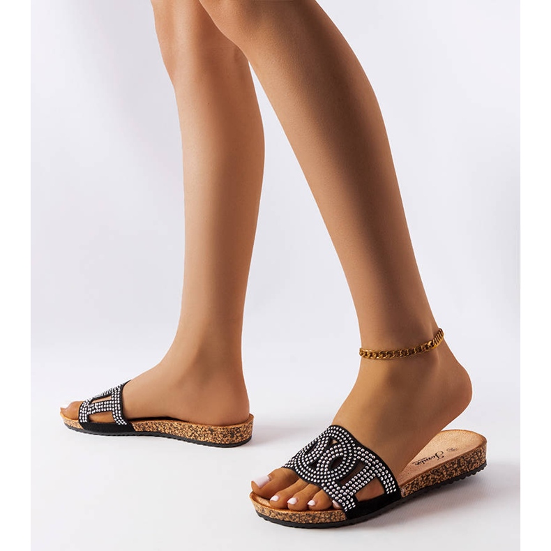 Tobogane negre decorate cu jeturi Lagacé negru 2