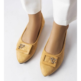 Balerini bej decorati cu strasuri de la Fleming 1