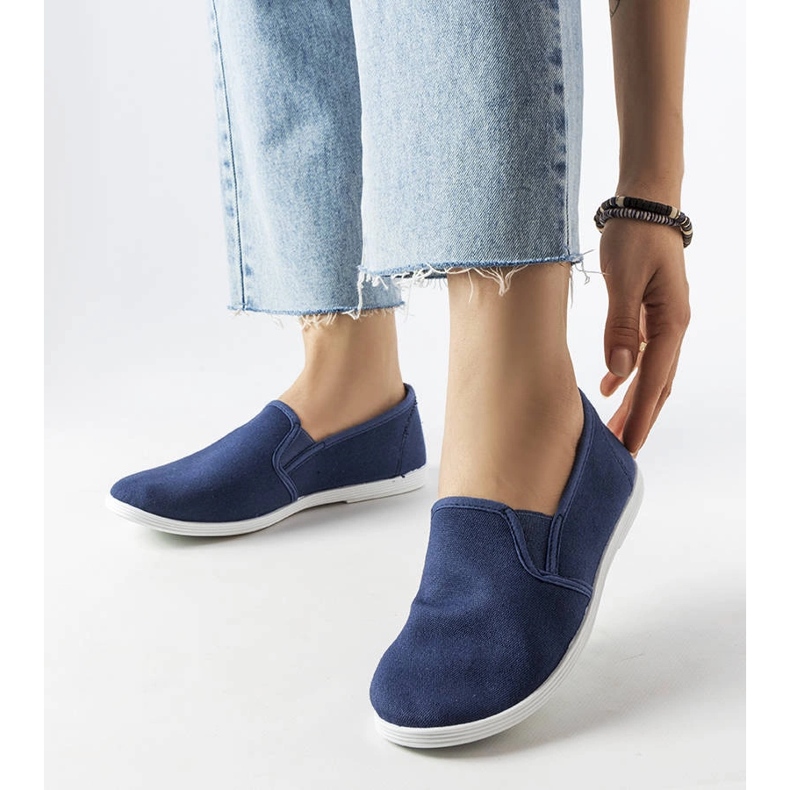 Adidași din țesătură bleumarin de la Quincy albastru 1