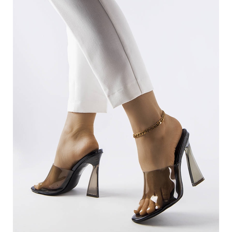 Glisoare negre transparente de la Clichy negru 1