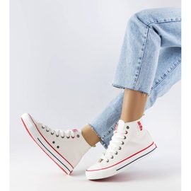 Tenisi albi cu glezna Big Star JJ274132 1