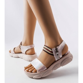 Sandale sport metalizate roz de la Parsip 1 Sandale sport metalizate roz de la Parsip 1