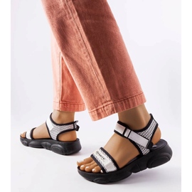 Sandale sport alb-negru de la Faribault 1