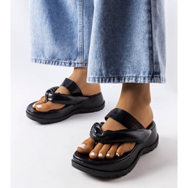 Inna Flip-flops groși negri de la Lupi negru 1