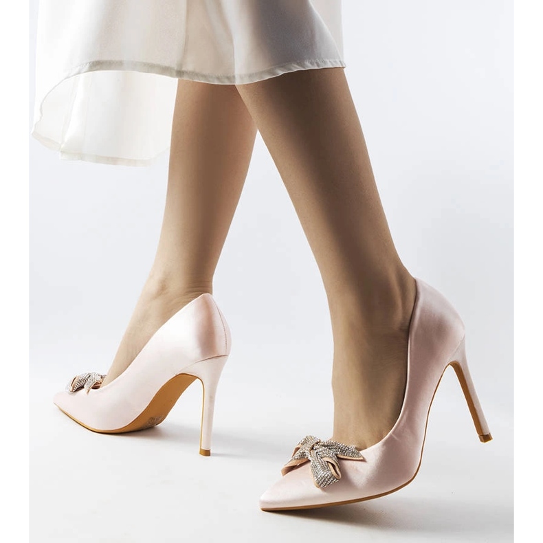 Inna Ace roz cu finisaj satinat cu fundita Madonna 1