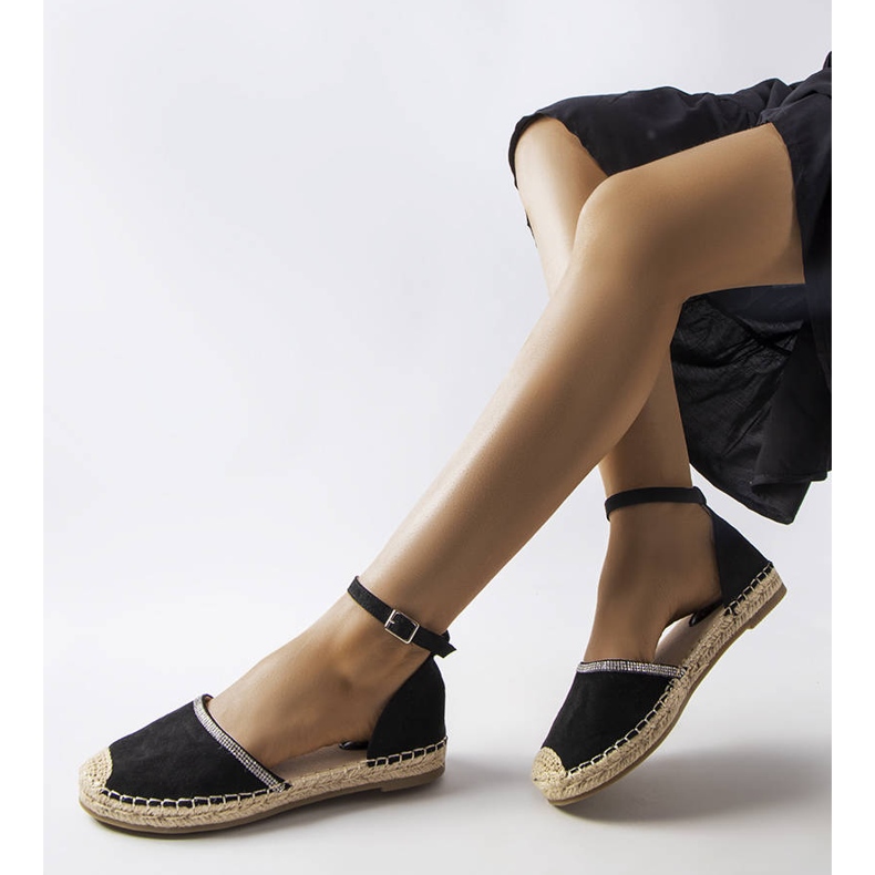 Espadrile negre Licia negru 1