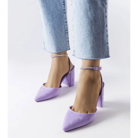 Pompe cu toc mov de la Stella violet 1