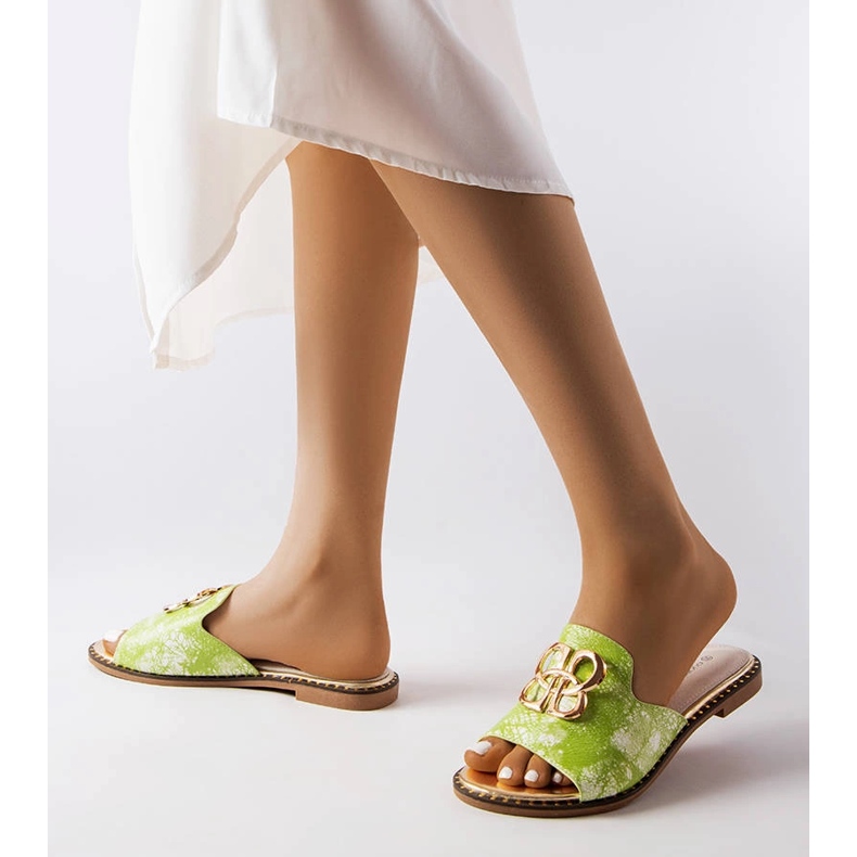 Tobogane verde Lea cu cataramă 2