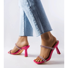 Inna Flip-flops Evelina roz cu toc înalt 1 Inna Flip-flops Evelina roz cu toc înalt 1