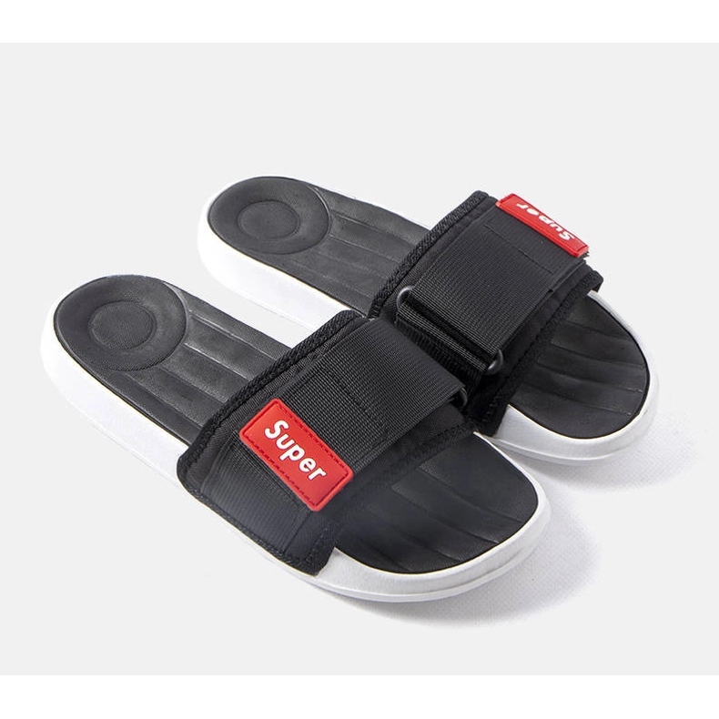 Papuci negri pentru bărbați de la Alley negru 1