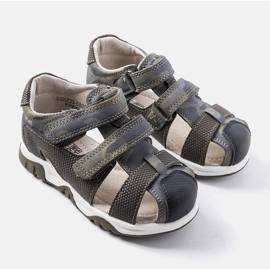 Sandale verzi cu branț din piele de la Millard verde 1