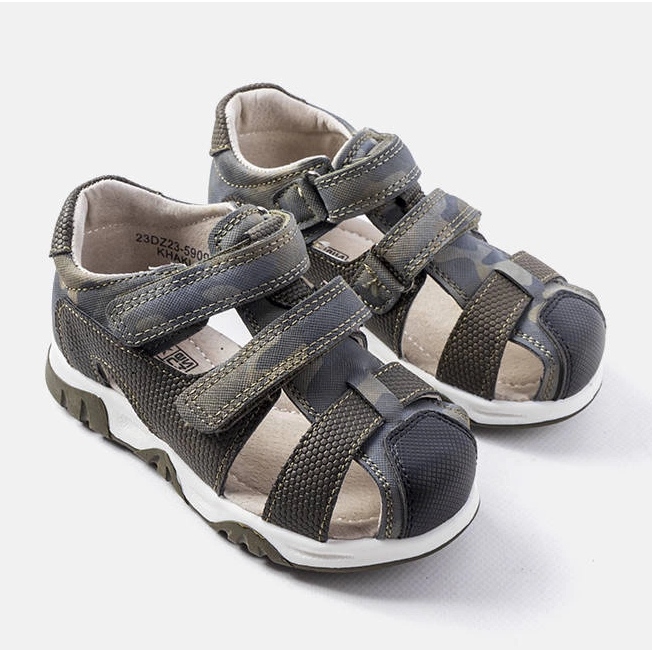 Sandale verzi cu branț din piele de la Millard verde 1