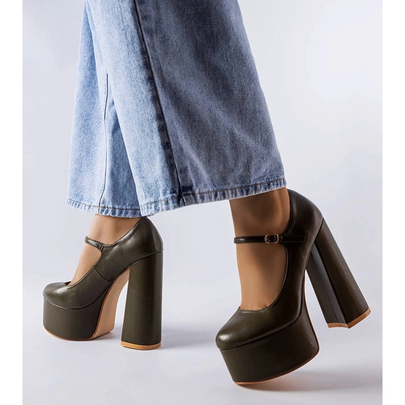 Pompe cu toc înalt Colle verzi verde 1